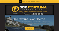 Desktop Screenshot of joefortunaelectric.com