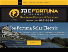 Tablet Screenshot of joefortunaelectric.com